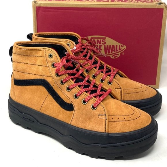 VANS Hiker Suede Sentry Sk8-Hi Boots For Women Black Brown Sneakers VN0A5KY5Y49 - Picture 3 of 10